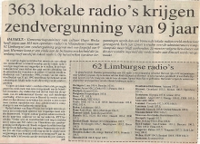 Artikel: 363 lokale radio's krijgen zendvergunning van 9 jaar