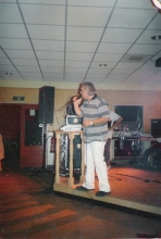 Roger tijdens een optreden in Lommel, oktober 2000